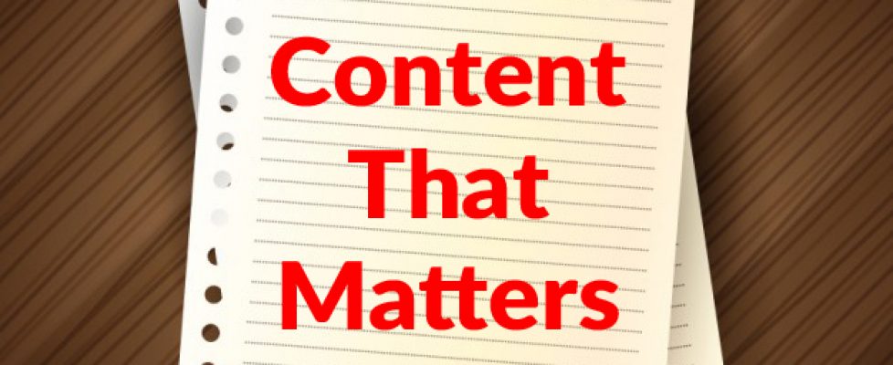 content-that-matters